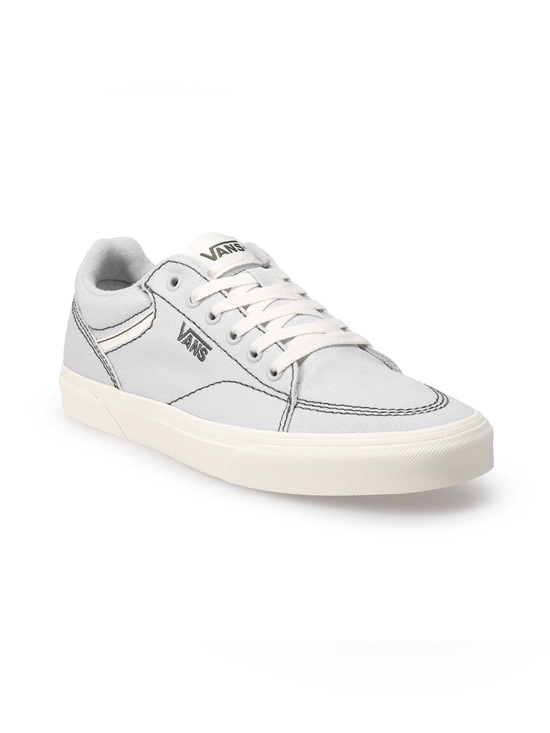 Vans Other - Men’s Vans Low-Top Canvas Sneakers in Light Gray and White size 10